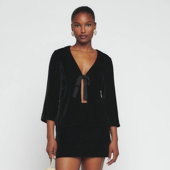 Reformation Cairns Velvet Two Piece - Picture 2 of 5